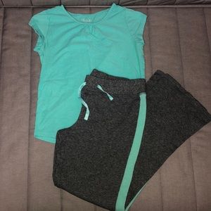 Girls size 10/12 outfit athletic sweat pants